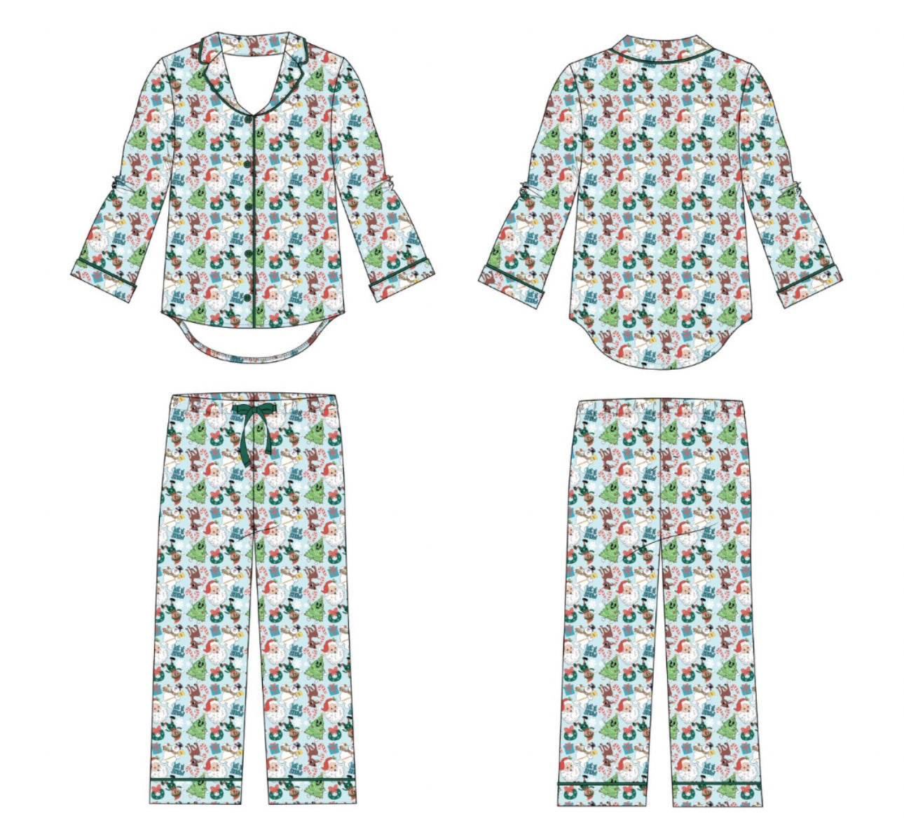 Christmas Chaos Club Luxe Pajamas Adult